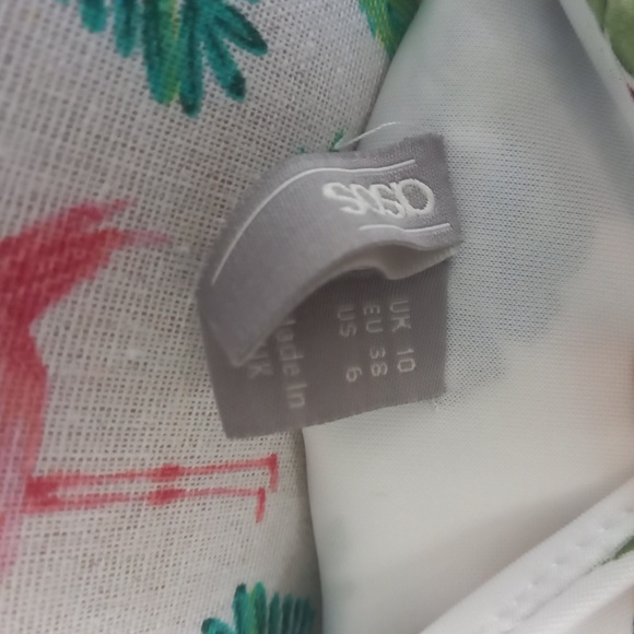 ASOS floral asymmetrical mermaid midi dress (Size 10) - Picture 8 of 9